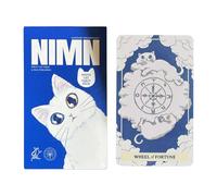 Générique Tarot Cards Cat Deck, Fortune Telling Tool, Beginner Set with Spiritual Guidance, Compact Pack Utility with Easy Carry, Divination Accessory, Longtail Meditation Aid for Home Use