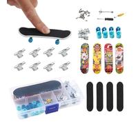 Générique Tavola da - Set di mini skateboard premium per e adolescenti, costruzione durevole + ABS, inclusi , 12,5 x 6,5 cm, 80 g, giocattolo di scorrimento per gioco indoor