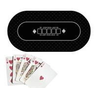 Générique Tavolo da Poker, copritavolo da gioco | tappetino da poker Holdem 120 x 60 cm | copertine di carte antiscivolo per feste, raccolte di fondi, raduni e serate a tè