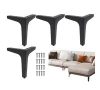 Générique Tavolo Legs Metallo, Heavy Duty Tables, 3.94 x 4.72 in Triangular Support Frame, Angled Base Replacement, Strong Furniture Hardware per la cena, Kitchen, Counter, Home, Family Use