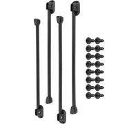 Générique Tavolo pieghevole Legs, Heavy Duty Metal Legs, 11,81 x 13,78 x 17,72 pollici Anti-Scratch Protection, Sturdy Black Finish, Includes Mounting Screws for Coffee Tables, Laptop Desks