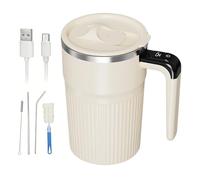 Générique Tazza da caffè a agitazione automatica | Tazza ricaricabile da 400 ml con visualizzazione della temperatura, tazza elettrica con coperchio, per bevande al cioccolato, casa, viaggi, vacanze