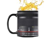 Générique Tazza da caffè con lente per fotocamera, tazza da caffè da viaggio, tazza in ceramica, tè per fotografia, 9,5 x 9,5 x 8 cm, tazza regalo fotografico, decorazione di compleanno, vetro