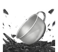 Générique Tazza da caffè da campeggio | Bicchiere in metallo infrangibile per escursionismo, 220 ml, tazze d'acqua per campeggio all'aperto, per tè, bevande, casa, viaggi, sport, adulti, uomini e