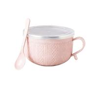 Générique Tazze da zuppa con manici, contenitore per pranzo, con coperchio, per viaggi, tè, caffè, farina d'avena, pranzo, pasta e panino