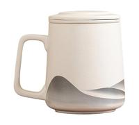 Générique Tea Mug - Tea Infuser , 360 ml Ceramic Filter Cup, Steeper Infister | 3,35 x 4,72 x 4,53 Inches Steeper Men Men Ceramic Cup For Women Lovers Home Workplace Office Coffee Travel