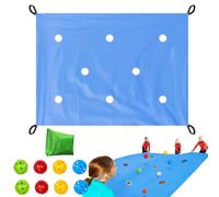 Générique Team Building - Set di giochi in poliestere 216x145 Cm | Set di esercizi di apprendimento cooperativo | Set di a fori per la famiglia, la scuola e il lavoro di