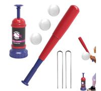 Générique Tee De Mazza - ABS 8 x 24,3 cm | Baseball Training Tee Ball Poper | Giocattolo Da Colpo Portatile a Forma di T | Allenatore Đe Baseball | Macchina Giocattolo per Ragazzi Giovani Pieno