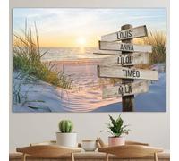 Générique Tela personalizzata con cornice nome famiglia 75 x 50 cm