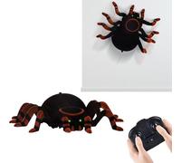 Générique Telecomandato per Figura Realistica con Luce e Suono | Arrampicata Ragno Animatronica Nera Per Interni Esterni Casa Soggiorno Camera da Letto Educazione