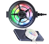 Générique Telefono Cooling Fan | Portatile Lightweight Low Noise Light Up