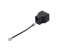 Générique Telephone Cord Splitter | 12 cm Two Way Phone Wires Splitter Converter,Telephone Wires Splitter Adapter | Components & Accessories For Phone, Fax Machine, Modem, DSL Equipment