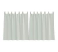 Générique Tenda con occhielli, 2 pezzi, grigio chiaro, 140 x 140 cm | 100% poliestere, semitrasparente, aria fresca, privacy, stratificazione, stile pulito, lavabile a bassa temperatura