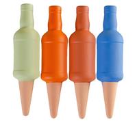 Générique Terracotta Plant Watering, Automatic Spike Devices, 1,77 pollici 4 pezzi Set with Bottle Shape, Long Lasting Gardening Tools, Flower Pot Accessory with Style, Home Tool for Office Garden