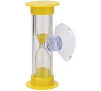 générique Timer di spazzolatura dei denti per Bambini 3 Minuti con Ventosa Home Decoration clessidra Fatto a Mano Timer Spazzolatura per Bambini (Giallo) Design Professionale