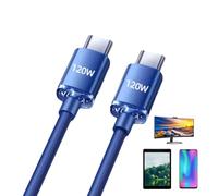 Générique Tipo C Splitter - Doppia Fast Lead, Doppia Porta Woven Line, Charging Cable | Two Way Extension Wire, Outdoor Travel Powering System Component Overvoltage Protection Device Phone Adapter