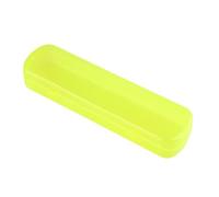 Générique Toothbrush Holder, Portable Toothbrush Carrier, Leakproof Hygienic Case, Multifunctional Travel Accessory for Bathroom, RV, Camping and Travel Use, 8,27 x 2,17 x 1,38 pollici, giallo