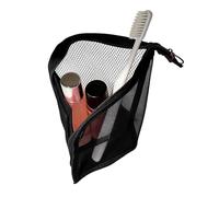 Générique Toothbrush Pouch - Stand Up Storage | Waterproof Travel Toiletry Bag with Resilient Holder Sl or Women, Pen, Bathroom, Hotel, Vacation, Holiday and Professional Hygiene Utility, Nero