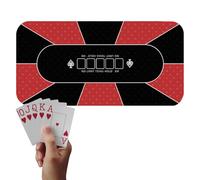 Générique Top da tavolo da Poker, copritavolo da gioco, tappeto da poker 120 x 60 cm, tappetino da tavolo da poker antiscivolo, copertine da tavolo per carte per serate di raccolta fondi e serate