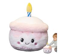Générique Torta di peluche di peluche - Giocattolo di compleanno morbido, cuscino decorativo abbraccio | adorabile scena Prop Cake Doll Toy - Colpo di torta di compleanno in scena di cuscino Huggable