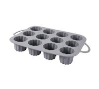 Générique Torta Molds, Baking Supplies Silicone Moulds, Creamy Gray, Nonstick Cupcake Pans, Food Grade Material, Flessibile Tray for Bread Cookie Tart Fondant Chocolate Kitchen Use