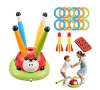 Générique Tossing Ring Game Toys Ladybug, Musical Jump Toss Ring Game Toy,Ladybug lanciatori di razzi giocattolo - Attrezzature per esercizi sportivi all'aria aperta per bambini piccoli, ragazzi, 3-6