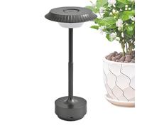 Générique Touch Desk Lamp, Ricaricabile Vintage Table Light, 11.42 Inches Adjustable Retro Ufo Night, Lightweight Lamp for Bedroom, Shelf, Hospital, Living Room, Black Gold Gunmetal Gray