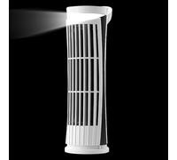 Générique Tower Fan, USB Charging Bladeless Fan, Quiet Wind Flow System, Vertical Design, LED Air Circulator for Desk, Bedroom, Car, Kitchen, Studio, Travel, Garage, 2,99 x 2,99 x 10,24 pollici