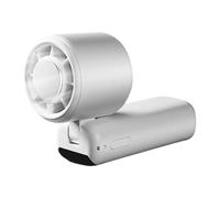 Générique Tragbarer Ventilator - 4 Stufen USB Wiederaufladbarer Mini Ventilatore Mit LED Display | Kompakter ABS Tischventilator Für Reisen Camping Auto Büro Handventilator Kühlung Sommer