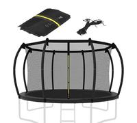 Générique Trampolino Net | Trampolinee Replacement Safety Enclosure | Weather Resistant and Breathable Protective Jumping Surround Fences Accessories for Backyard Garden Patio Yard
