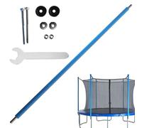 Générique Trampolino Poles Replacement | Trampolino 6-16Ft Safety Enclosure Pole | Straight Tube Replacement Part with Screw Foam Canopy Accessories for Kids, Playground & Spring