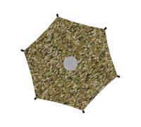 Générique Trampolino Shade Cover, Sunshade Canopy Replacement, Outdoor Safety Accessory, UV-Resistant Waterproof Fabric, Fits 6ft-16ft Trampoline, 1-Pack Black/Blue, for Garden Playground