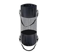 Générique Trash Can Boat, Garbage Holder Marine, 25,2 x 10,24 x 10,24 Inches Foldable Large-Capacity, Hiking Garbage Bin for Camping, Fishing, Kayak, Outdoor Use, Black Poliestere