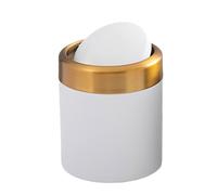 Générique Trash Can, Garbage Bin, Hygienic Odor Resistant Compact Leak Proof Compact Adjustable Sturdy Built In Odor Control System, Kitchen Bins, for Home Use 15,5 x 13 x 13 cm White Black