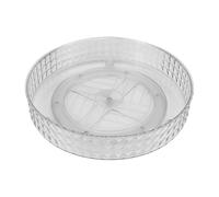 Générique Trasparente Storage Box, 360 Gradi Rotating Cabinet Organizer, 2 Tier Rack for Kitchen, Bathroom, Vanity Counter, Ideal for Space-Saving Storage Solutions