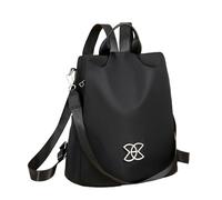 Générique Travel Backpack - 33 x 28 x 16 cm Anti-Theft Ampia Capacity Backpack | Nylon Women Shoulder Bag Backpack Large Capacity | Regolabile tracolla Commuting Traveling Bag For Snacks, Books, Nero