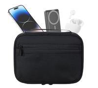 Générique Travel Cord Organizer, Electronics Organizer Case, 9,06 x 1,38 x 6,5 pollici, Electronic Cases, Travel Bags, Portable Cable Storage Bag for Phone and Cords (multicolor), Nero , Se référer au