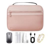 Générique Travel Cord Organizer, Electronics Organizer Case, 9,06 x 1,38 x 6,5 pollici, Electronic Cases, Travel Bags, Portable Cable Storage Bag for Phone and Cords (multicolor), rosa, Se référer au