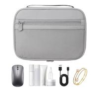 Générique Travel Cord Organizer, Electronics Organizer Case, 9,06 x 1,38 x 6,5 pollici, Electronic Cases, Travel Bags, Portable Cable Storage Bag for Phone and Cords (multicolor), grigio, Se référer