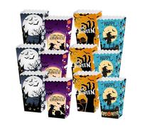 Générique Trick Or Treat Popcorn Box - 12pcs Halloween Popcorn Box | Popcorn Boxes | Spooky Treat Candy Box | Popcorn Box per feste di Halloween felici