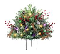 Générique Trim Artificiale di Natale - Albero di Natale con Treppiede | Decorazioni per Fioriera Esterna, Appartamento, Ufficio, Scuola, Dormitorio, Cimitero | Ornamento Festivo Inverno