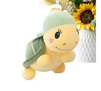 Générique Turtle Stuffed Animal - Cute Sea Turtle Gift| Green Tortoise Snuggle Pillow Toy| Animal Stuffed Plush Tortoise| Adorable Terrapin Soft Hug Toy| Realistic Terrapin Plush Companion|