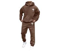 Générique Tuta da Uomo Insieme, Set Due Pezzi per Uomo Felpa Con Cappuccio Manica Lunga E Pantaloni Tuta Sportiva Casual Track Suit per Attività All'aperto