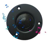 Générique Tweeter per auto | 30 W Auto Audio Horn Tweeter Pair | Premium Bullet Tweeter per auto Home Audio Install | High Performance 4Ω Silver Black Speakers for Vehicle and Hi-FI Sound Upgrade
