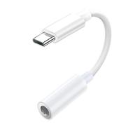 Générique Type C to Headphone Jack Adapter, 0.13in Audio Converter, Digital Sound Connector, High Fidelity Output, Plug and Play Design per Mobile, Laptop, Tablet, DJ, Studio, Calls
