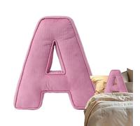 Générique Una lettera di - Pillomer in peluche in alfabeto inglese | iniziale decorativo per divano Nursery strato di compleanno per | di sonno in peluche morbido per la
