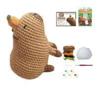 Générique Uncinetto Capybara | Christmas Artful | Uncinetto Completo Per Principianti | Puppy Di Maglia Di Artigianato Animale Peluche | Artigianato Del Cane Fatto A Mano Con Produttore Di Prom