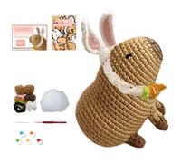 Générique Uncinetto Capybara | Christmas Artful | Uncinetto Completo Per Principianti | Puppy Di Maglia Di Artigianato Animale Peluche | Artigianato Del Cane Fatto A Mano Con Produttore Di Prom