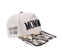 Générique Uomo Orecchio Mommin da Donna - Berretto da Baseball retrò bicolore a coda di cavallo, ricamato e regolabile. Uno per Mamme e Donne. Large bordo, bronzo, Taglia unica