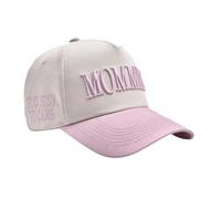 Générique Uomo Orecchio Mommin da Donna - Berretto da Baseball retrò bicolore a coda di cavallo, ricamato e regolabile. Uno per Mamme e Donne. Large bordo, Rosa, Taglia unica